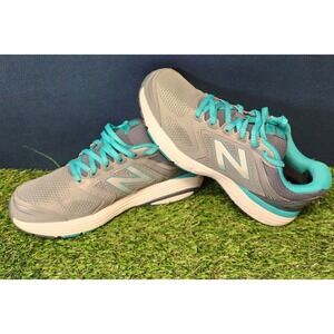 New Balance 560 V7 Running Shoes Womens 8 D Gray Teal Abzorb Athletic Sneakers